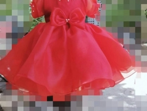 váy đầm công chúa đỏ voan cao cấp giá rẻ