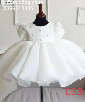váy đầm công chúa cho bé -- váy đầm công chúa trắng voan
